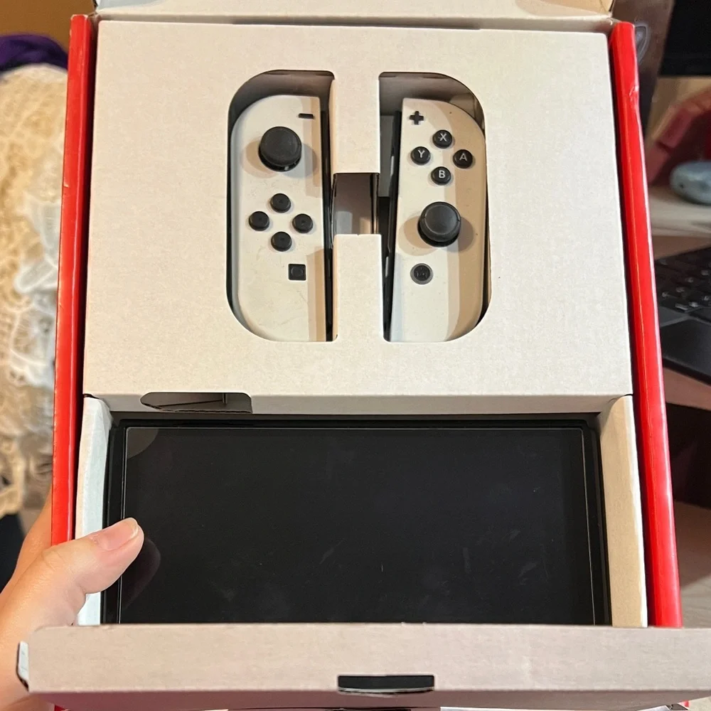 Nintendo Switch OLED Console - Red and White